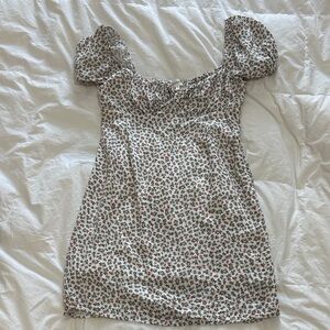 Bohme Pink and White Floral Mini Dress